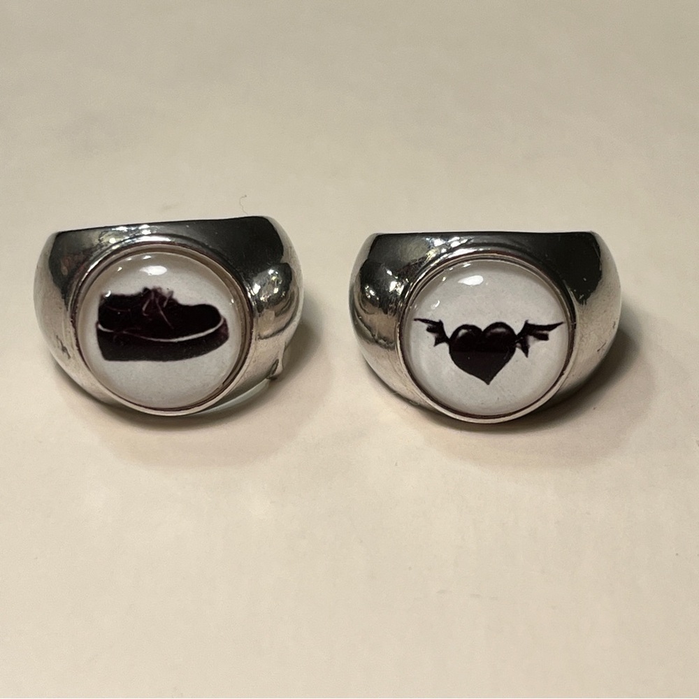 Yungblud Concert Merch Chunky Silver Rings